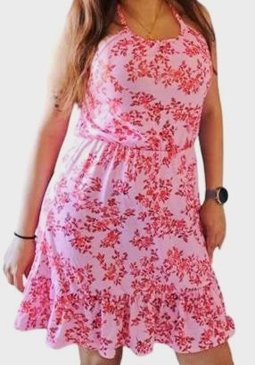 Vestido Rosa Floreado